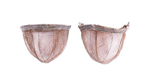 Fly Fishing Wire Basket Pair circa Mid 1900's