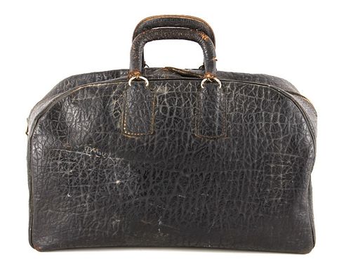 Antique Split Cow Hide Leather Doctors Bag