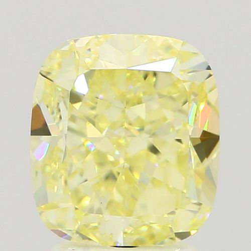 3.06 ct., Fancy Light Yellow/SI1, Cushion cut diamond, unmounted, BB-1679