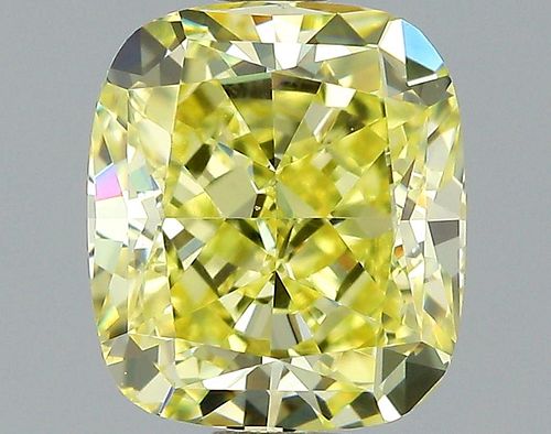 1.35 ct., Fancy Intense Yellow/VS1, Cushion cut diamond, unmounted, GSD-0241