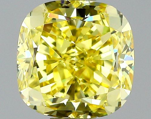 1.08 ct., Fancy Intense Yellow/VS1, Cushion cut diamond, unmounted, VM-2416