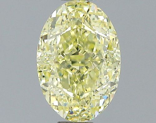 1.07 ct., Fancy Light Yellow/VS1, Oval cut diamond, unmounted, GM-0920