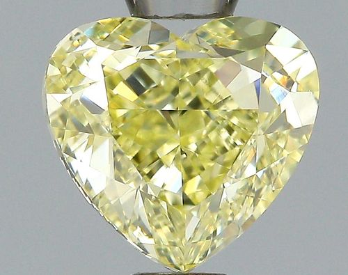 1.02 ct., Fancy Yellow/VVS2, Heart cut diamond, unmounted, IM-603-005-03