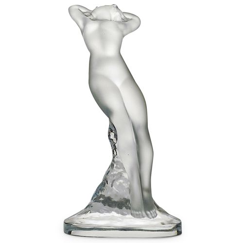 Lalique Reclining Nude Lady Sculpture
