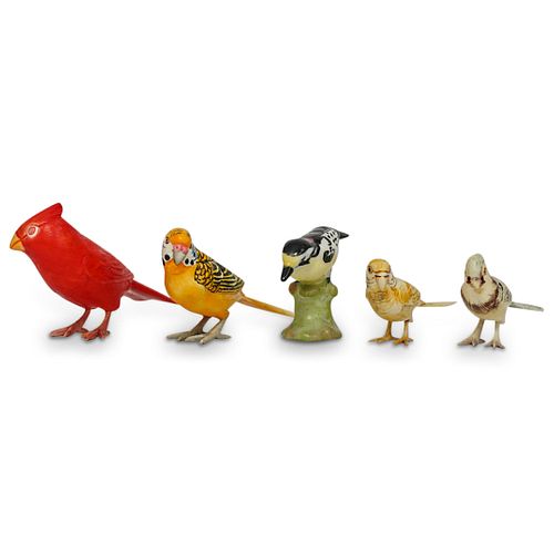 Vintage Miniature Bird Figurines Grouping Set