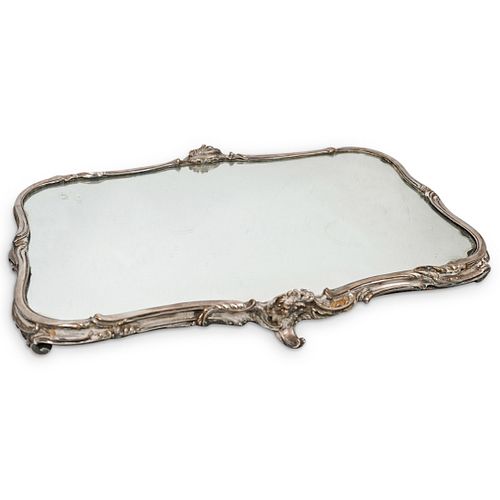 Victorian Silver Plated Mirror Tray
