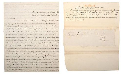 N.C. McLean manuscript report of Expedition to Warrenton Junction, VA, 1862 