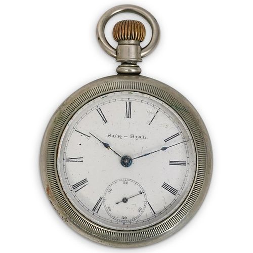 Antique "Sundial" Silver Pocket Watch