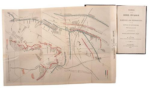 "Notes on the Rebel Invasion of Maryland and Pennsylvania and Battle of Gettysburg" with Map 
