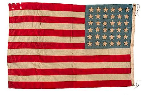 36-Star American Flag with History 