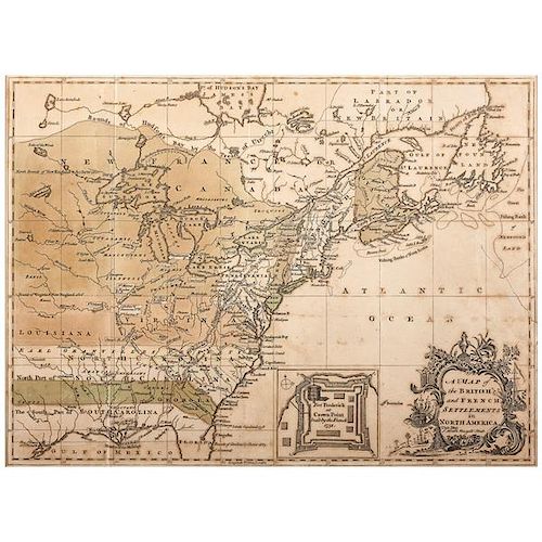 "A Map of the British and French Settlements in North America," 1755  