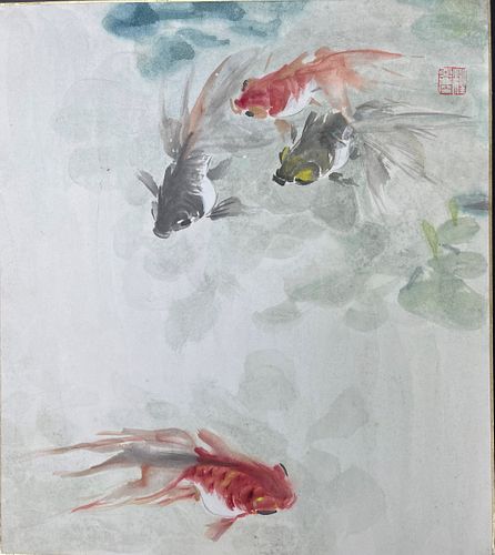 A Chinese Painting  Ink and Color on Paper by Wang Yachen