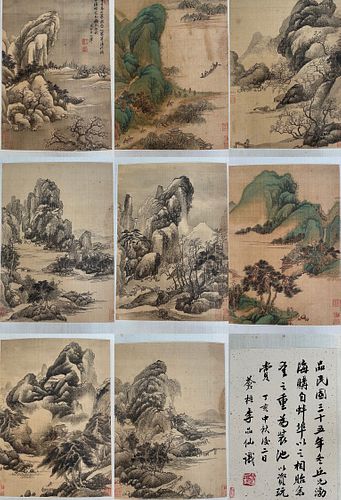 Attributed To Wang Hui (1778-1853) Album of Ten Leaves