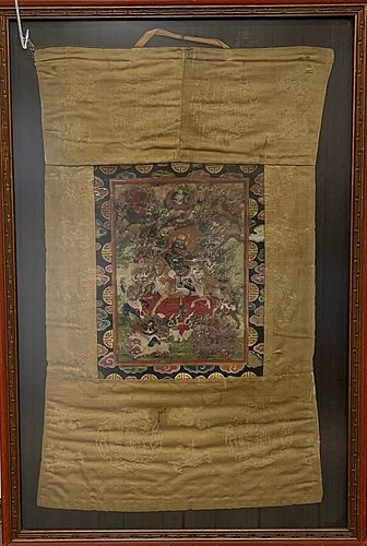 A Tibetan Thangka in the Frame