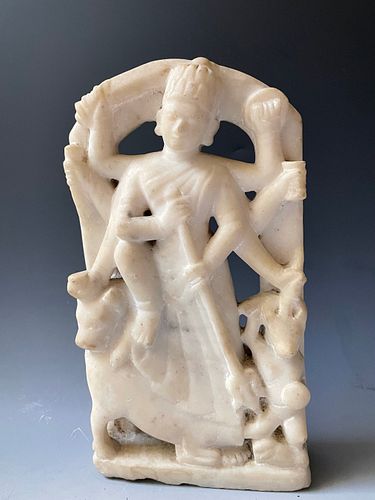 An Asian Antique Marble Carving Figure