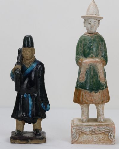 Two Chinese Antique Pottery Figures
