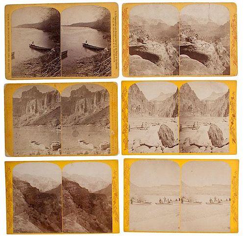 Powell Survey Stereoviews Photographed by John Hillers, Large Collection 