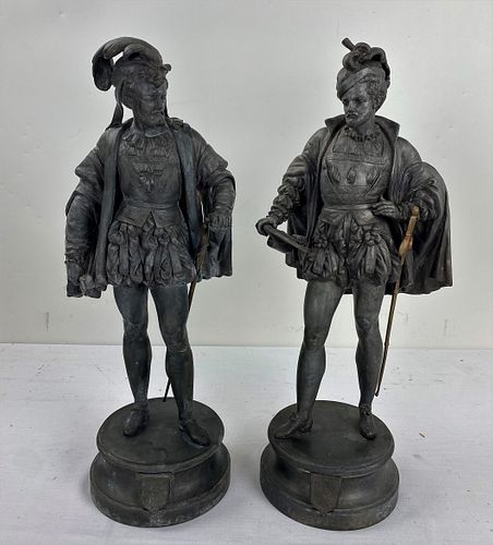 Two Vintage Bronze Statues