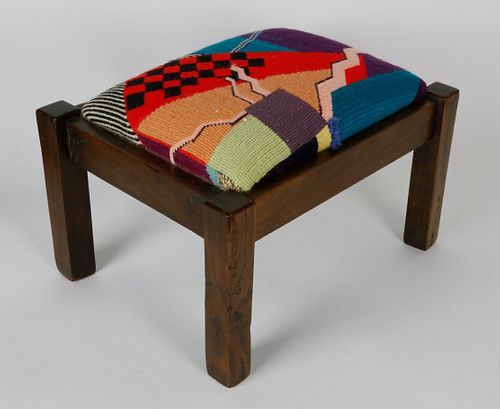 Mission Style Mixed Woods Foot Stool