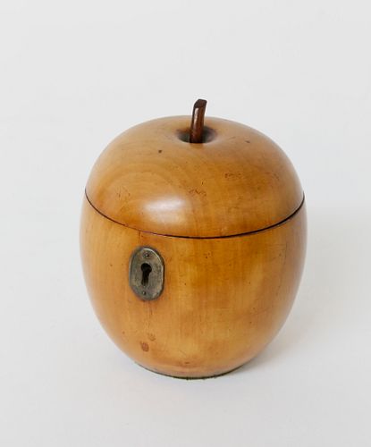English Regency Apple Form Tea Caddy, circa 1820-40