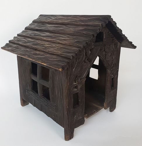 19th Century Carved Black Forest Dog House