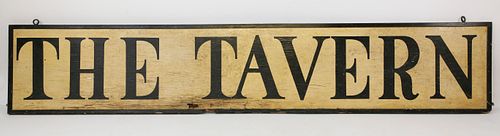 Nantucket Hand Painted Wood Sign "The Tavern"