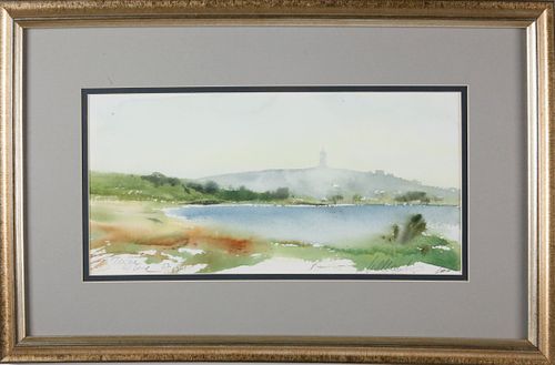 William Welch Watercolor "Sankaty Head Lighthouse"