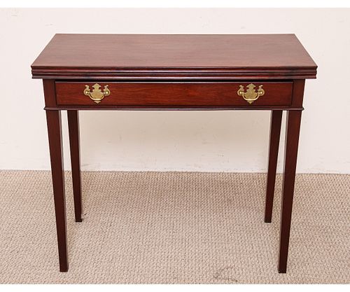 PHILADELPHIA CHIPPENDALE STYLE CARD TABLE