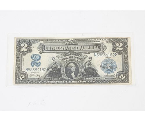 1899 TWO DOLLAR SILVER CERTIFICATE