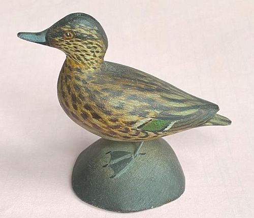 Miniature Green Winged Teal Hen - Crowell
