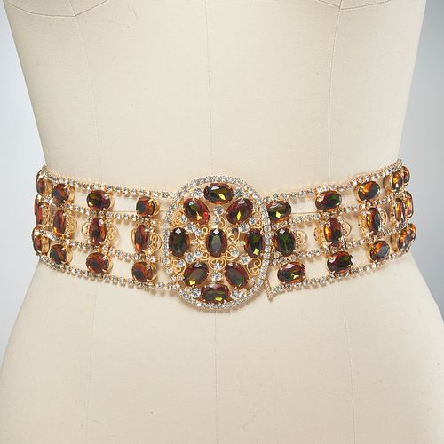 Vintage Kenneth Jay Lane jeweled belt