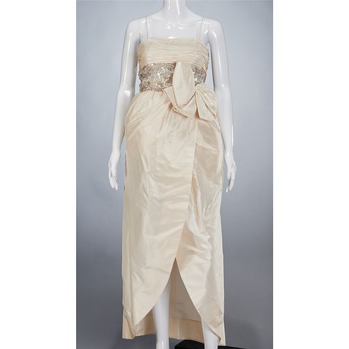Victoria Royal ivory silk gown
