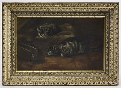 Folk Painting of Kittens