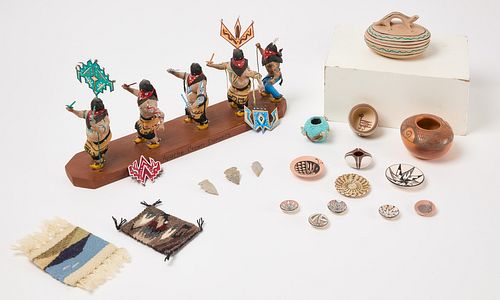 Collection of Miniature Native Pottery & Katchina
