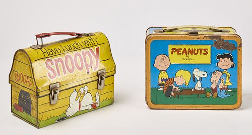 Vintage Lunch Boxes - Snoopy and Peanuts