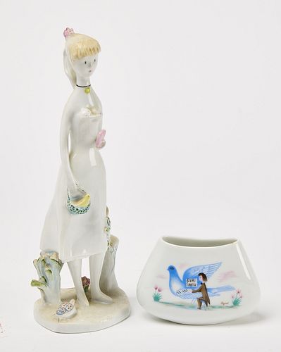 Rosenthal Figurine and Vase