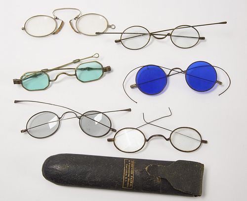 Lot of Early Eyeglasses