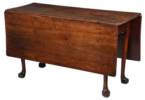 American Chippendale Cherry Drop Leaf Table