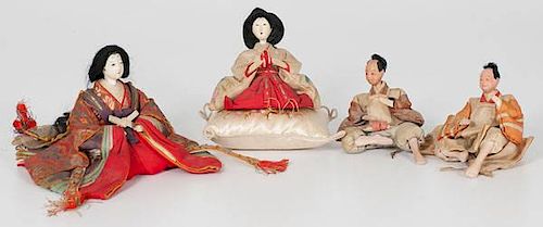 Group of Japanese Meiji Period Dolls 
