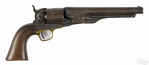 Colt Model 1860 percussion revolver, .44 caliber, 8'' round barrel, serial #31318.
