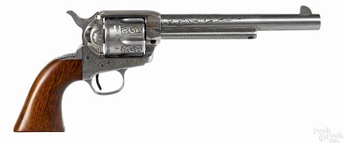 Uberti Cattleman stainless steel single-action Army revolver, .45 long Colt caliber
