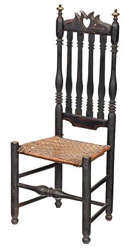 William and Mary Banister Back Side Chair