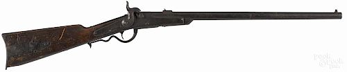 Gallagher single-shot, breech loading, percussion carbine, .50 caliber, 22 1/4'' round barrel.