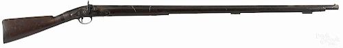 Percussion fowler, .69 caliber, constructed from period and non-period elements, 41 1/4'' barrel.