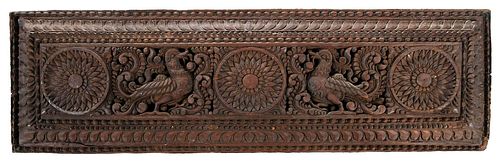 Southeast Asian Carved Wall Plaque