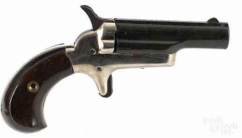 Contemporary Colt single-shot derringer pistol, .22 short caliber, retaining its original box
