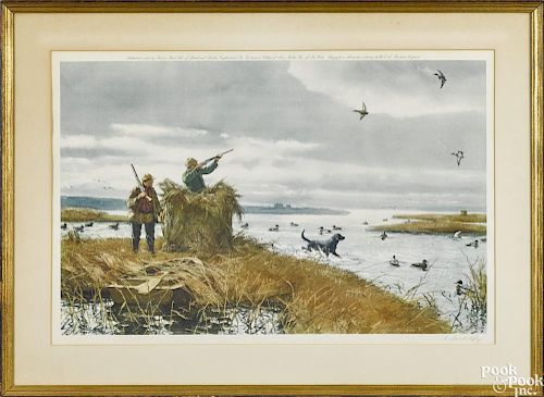 Aiden L. Ripley, signed lithograph, titled Mallards Coming In, dated 1963, 18 3/4'' x 27 3/4''.