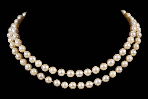 14kt. Pearl and Diamond Necklace 