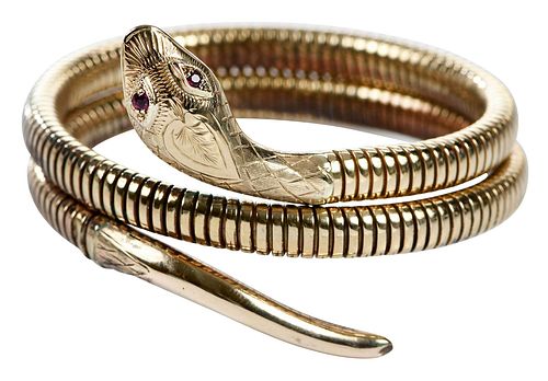 9kt. Snake Bracelet 