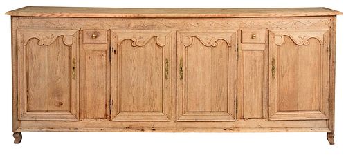 Provincial Louis XV Carved Oak Server